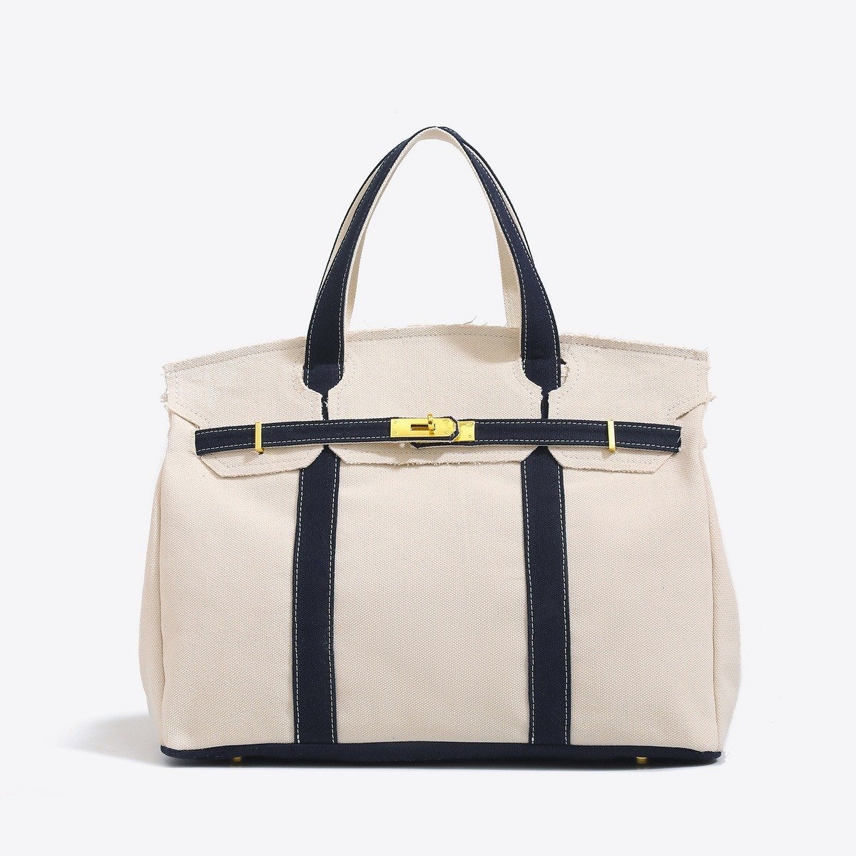 The Everyday Canvas Tote – Lightweight, Large Capacity - Navy blue