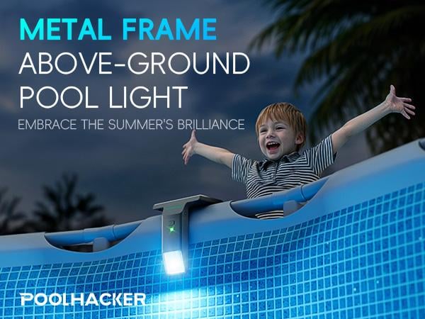 Product Introduction of Poolhacker Poolside Solar light, Solar Light for Swimming Pool, above ground pool and In ground Pool 1