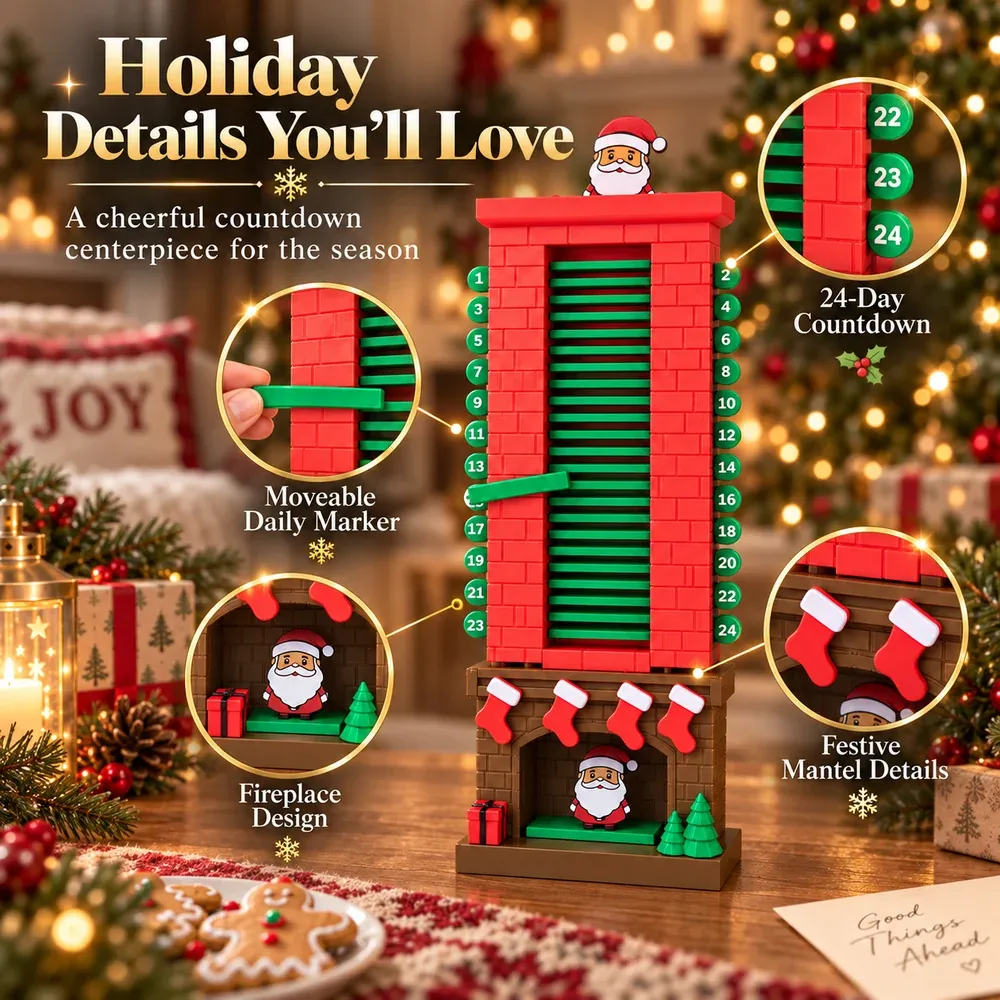 Christmas countdown displayed in customer home