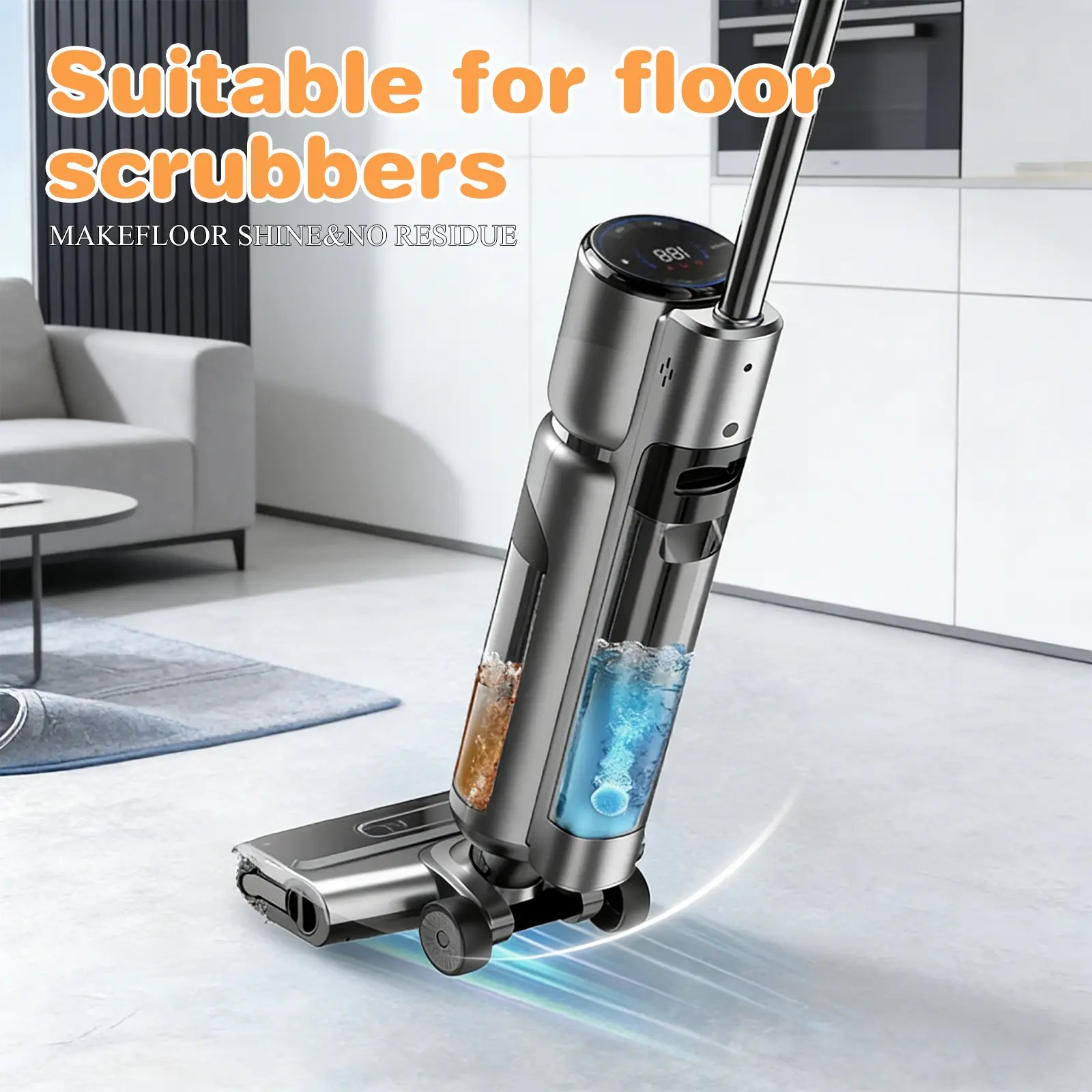 Compatible with floor scrubbers