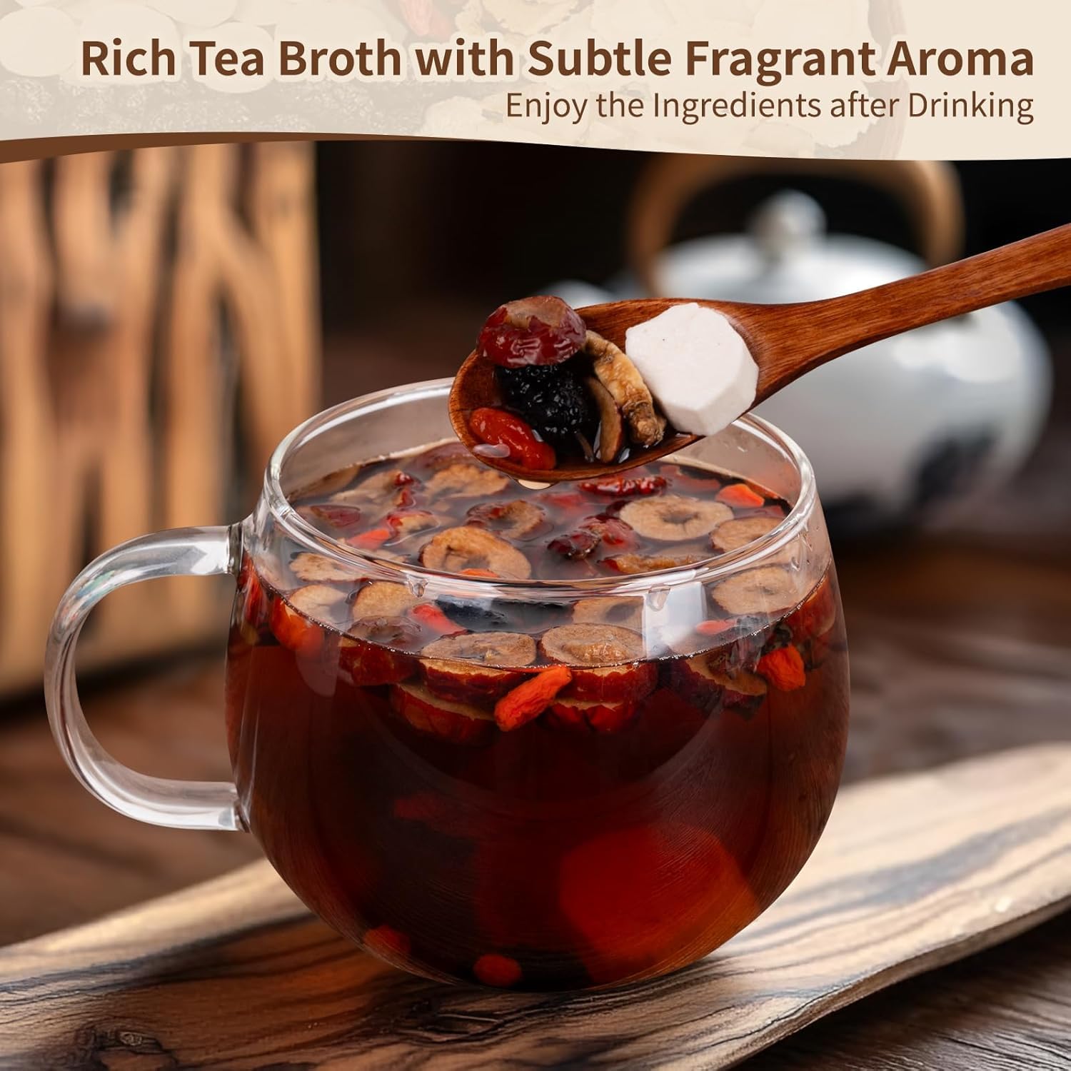 Tea broth texture