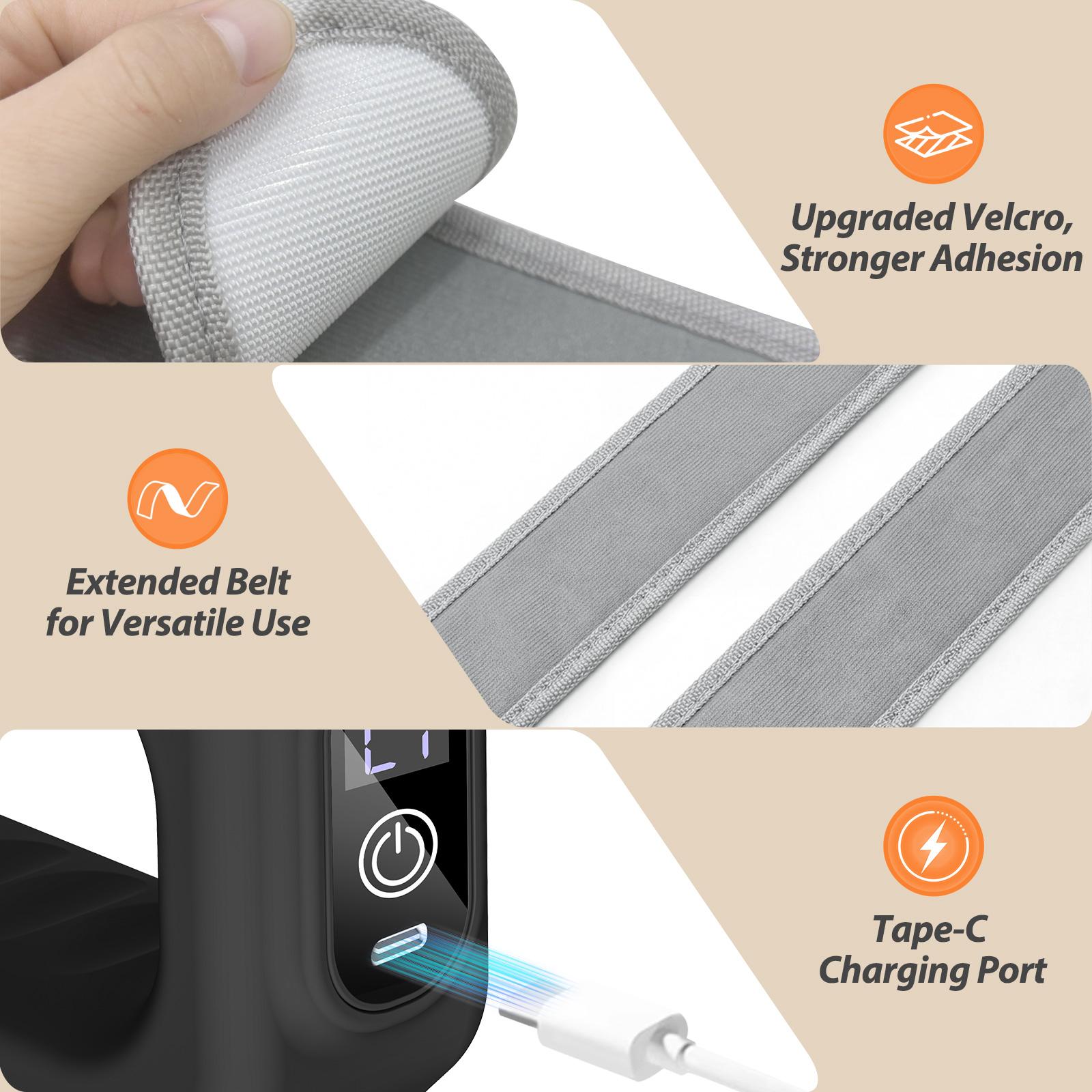 ADDWIN 2026 New Fascia Ring R10 Mini Muscle Recovery Fascia Device upgraded adjustable strap fits Up to 55in waist, Cordless Rechargeable, Designed for Waist & Back Muscle Recovery portable massager parents gift summervibes 🌀 Natravor® R10 Mini Muscle Recovery Fascia Device (2026 Edition)
